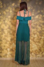 Wieczorowa suknia z Tiulem, Zielona